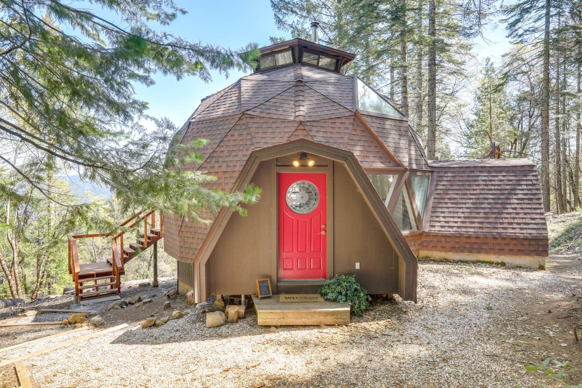 Off-Grid Nevada City Geodesic Dome House With Views! المظهر الخارجي الصورة